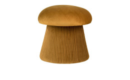 Hocker Nilla von House Nordic in Pilz-Form in der Farbe Ocker