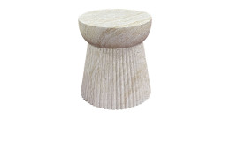 Beistelltisch Nilla von House Nordic in Beige-Naturfarben, Durchmesser ca. 37 cm