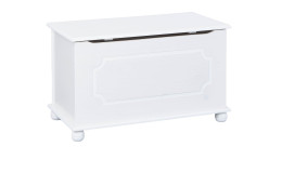 Massivholztruhe Ella in der Farbe weiß