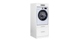 Geräteschrank Lifestyle in Weiß, mit ausziehbarer Ablagefläche