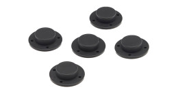 5er Set Fuß-Set Litto in Schwarz