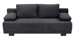 Schlafsofa LIV'IN Malmö in anthrazit, Frontansicht