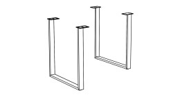 Kufen-Gestell vito Vary Ausführung Edelstahloptik