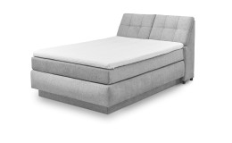 Boxspringbett set one Fairfield im Bezug Light Grey