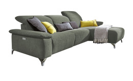 Basis - Ecksofa Musterring MR 370, in der Farbausführung platin