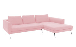 Basis-Wohnlandschaft Musterring 4820, in der Farbausführung Rosa, Schrägansicht