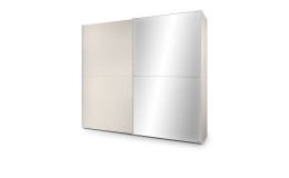 Schwebetürenschrank set one Henderson im Dekor Champagner und 1 Spiegeltür