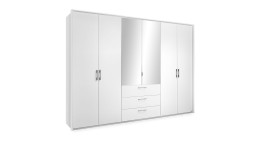 Kleiderschrank set one Henderson im Dekor Alpinweiß und 2 Spiegeltüren