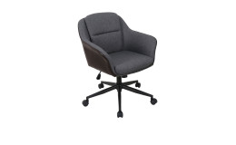 Bürostuhl Matteo in Anthrazit, stabiles, lackiertes Metallgestell 