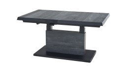 Lift-Tisch MONDO Ascella, Tischplatte aus Keramik in Wood Grey, Gestell Anthrazit