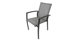 Gartenstuhl Savona in Grau-Anthrazit, stapelbar