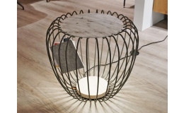 Stehleuchten-Beistelltisch