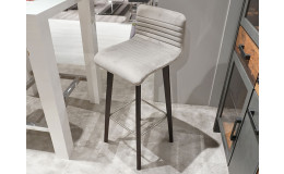 Barhocker "Lara Velvet Silver"