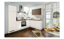 nobilia Küche Speed/Riva Magnolia Nussbaum Nachbildung