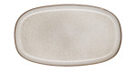 ASA Selection Platte Saisons, Steinzeug, 18 x 2 x 30 cm, beige gesprenkelt, mit abgerundeten Kanten, Aufsicht.