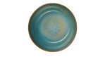 Die Poke Bowl 18 cm von ASA Selection hat eine blau-grüne Farbverlaufsglasur, die von oben auf weißem Hintergrund zu sehen ist.