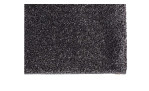 Nahaufnahme von Astra Teppich Savona 80x150 cm in Anthrazit, Polypropylen, mit strukturierter Oberfläche und bearbeiteten Kanten.
