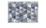 Astra Fußmatte Miabella 50x70cm: Polyamid, geometrische graue/schwarze/weiße Dreiecke, gestörte Textur.