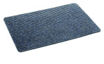 Astra Fußmatte Rib Line Sprint 40x60 cm - rechteckige blaue Polyester-Fußmatte mit abgerundeten Ecken.