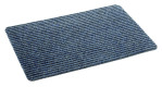 Astra Fußmatte Rib Line Sprint 50 x 80 cm, grau-blau, Polypropylen, rechteckig auf weißem Hintergrund.