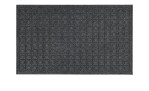 Astra Fußmatte Graphic Promo 45x75 cm: dunkelgraue Fußmatte aus Polypropylen mit einem erhabenen Gittermuster.