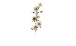 Hamamelis-Pick 51 cm aus Kunststoff mit weißen Blüten, grünen Blätter und braunen Stiel.