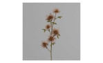 Hamamelis-Pick 51 cm aus Kunststoff mit braunen Blüten und Stiel, sowie grüne Blätter. Auf einem grauen Hintergrund.