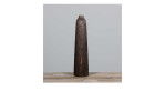 Kerzenhalter 42 cm in braun, auf einem Tisch stehend
