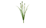Muscari 29 cm mit weißen Blüten und grünen Stiel aus Kunststoff.