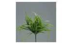 Grasbusch 33 cm aus Kunststoff in grün. Auf einem grauen Hintergrund.