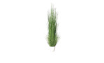 Isolepsis-Gras 145 cm aus Kunststoff in grün mit einem weißen Untertopf.