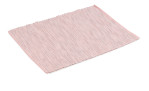 Das Ambiente Trendlife Platzset Merano 35x50cm in hellrosa Naturfaser zeichnet sich durch ein geknittertes Rechteckdesign aus.
