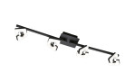 Fischer-Honsel LED-Deckenleuchte Ray 78 cm, modernes schwarzes Tracklight mit 4 LEDs, Leuchtmittel inkl.