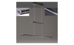 Pendelleuchte Tenso TW von Fischer-Honsel: moderne LED-Leuchte mit zwei schwarzen Metall-Balken und eingelassenen LEDs.