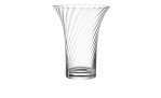 Leonardo Vase Ravenna 22 cm: Transparentes Glas mit geriffeltem, gewelltem Rand und subtilem Wirbelmuster für ein elegantes Dekor.