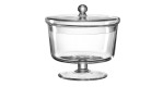 Die Leonardo Glas-Dose Ravenna 18,2 cm hat einen Deckel und einen Boden, perfekt für eine stilvolle Dekoration.