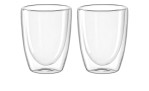 Zwei Leonardo Doppelwandbecher-Set DUO 2 tlg. 300 ml Becher stehen nebeneinander auf einem weißen Hintergrund.