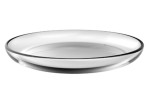 Der Leonardo Teller Cucina 18 cm ist ein runder, transparenter Glasteller, der leer auf einem weißen Hintergrund abgebildet ist.