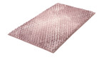 Kleine Wolke Badteppich Cory 70x120 cm, rosa, Synthetikfaser, Plüsch & strukturiert auf weißem Hintergrund.