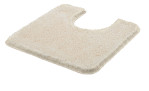 WC-Vorleger Meusch von Kleine Wolke, beige, 50x50 cm, Synthetikfaser, U-Ausschnitt, rechteckig.