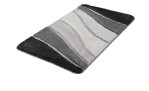 Badteppich Ocean 70 x 120 cm in Grau/Schwarz von Kleine Wolke - moderne Synthetikfaser für jedes Zimmer.