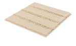 Badteppich Monrovia in der Größe 60 x 60 cm. Die Farbe ist Beige mit 3 schicken Absetzungen. 