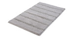 Grauer Badteppich Monrovia in der Größe 60 x 100 cm. 