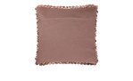 Kissenhülle Quito 45 x 45 cm Rückseite unifarben in kupfer.