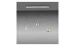 LED-Pendelleuchte Q-Rotate von Paul Neuhaus: modernes silberfarbenes Design mit 3 Ringen, Leuchtmittel inklusive.