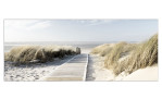 Glasbild Seeblick 50 x 125 cm, Strandlandschaft