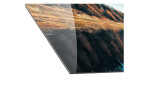 Glas-Art 50 x 125 cm Seelandschaft mit Bergen Detailbild von einer Ecke