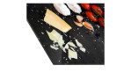 Glas-Art 30 x 80 cm, Nudeln, Tomaten, Knobaluch und Käse, Detailfoto