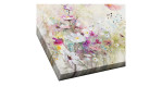 Das Pro-Art Leinwandbild Natural Flowers II (27x27 cm) ist ein farbenfroher abstrakter Wildblumendruck auf MDF.