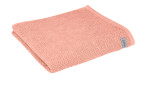 Gefaltetes Duschtuch BIO Selection 70 x 140 cm in der Farbe altrosa.